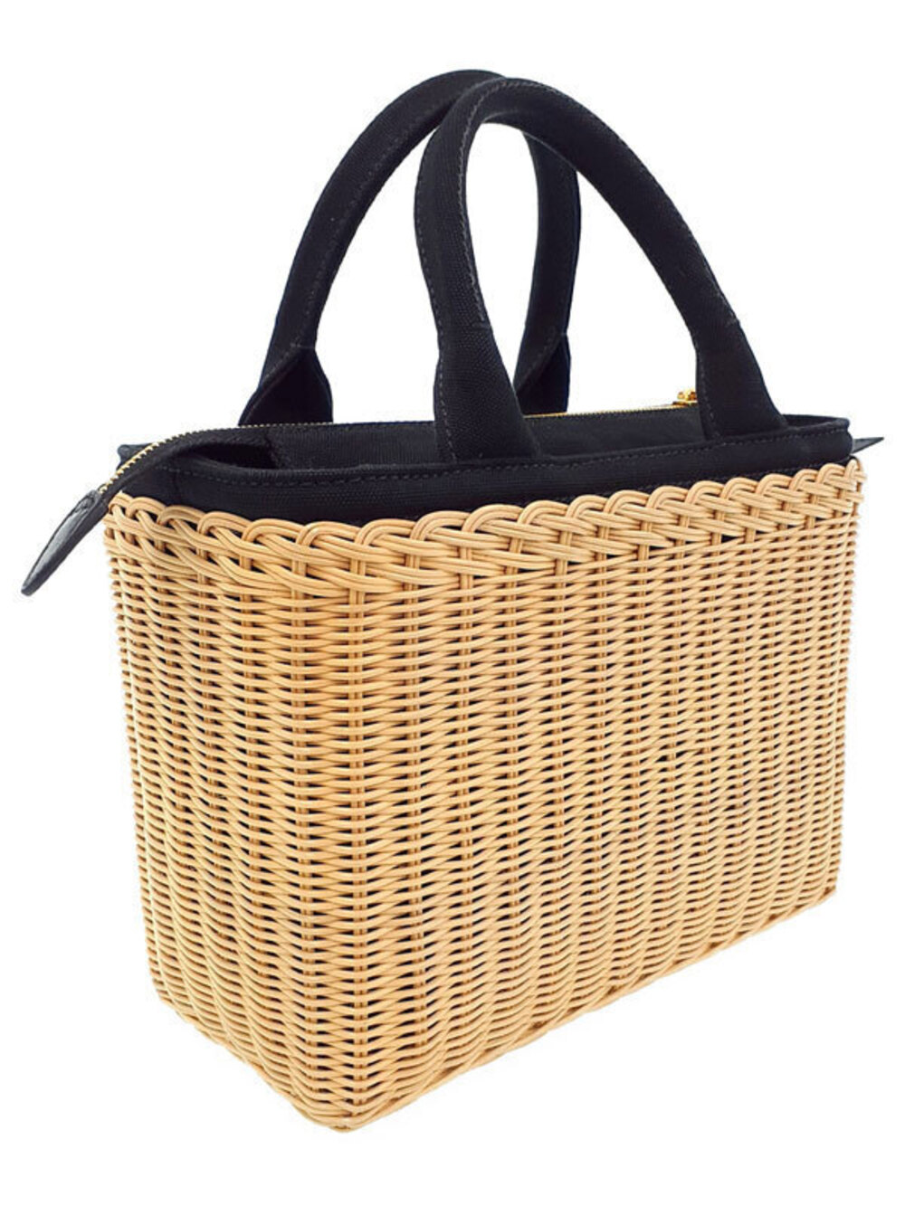 Prada Wicker Basket Handbag Bag